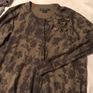 Eddie Bauer floral print cardigan